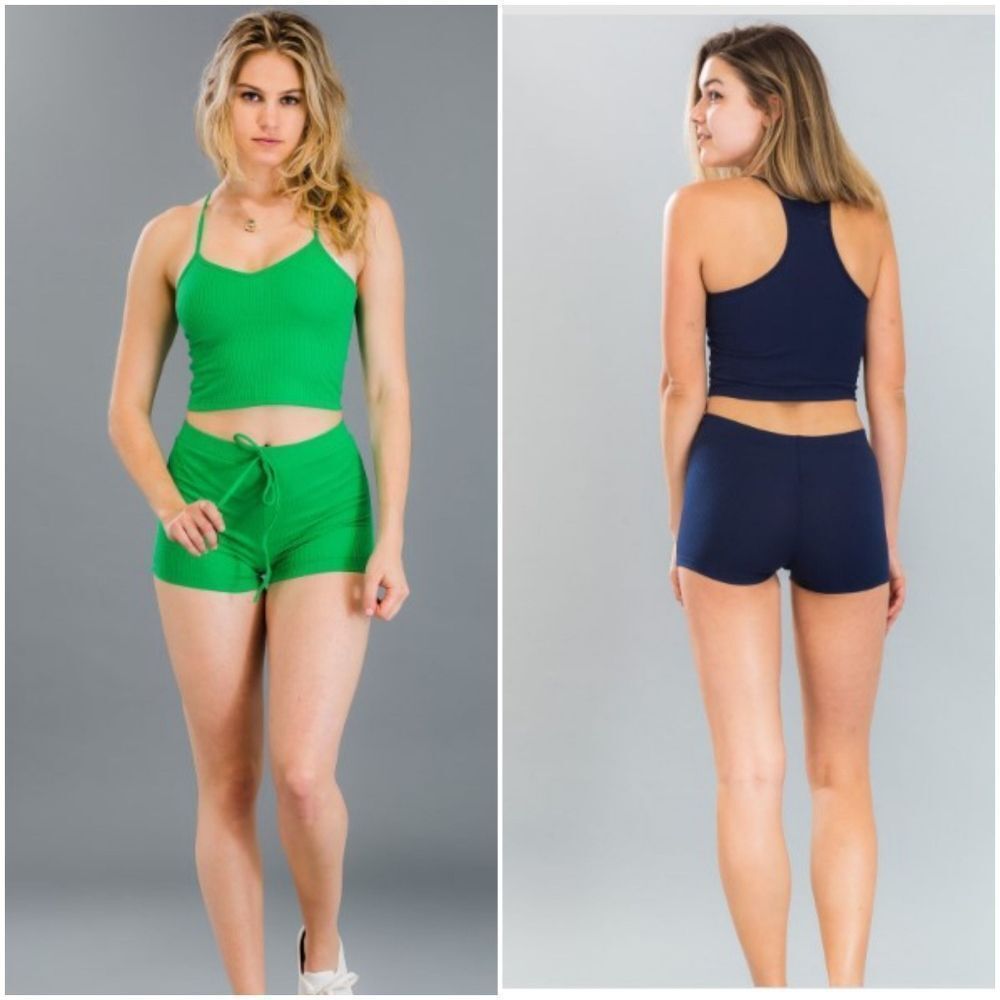 Green Shorts & Top Set